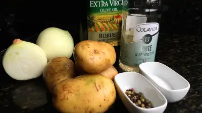 Ingredientes cómo hacer ensalada de patatas