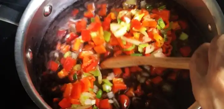 Caraotas negras venezolanas o frijoles negros