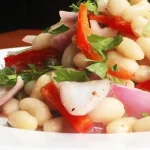 Ensalada de caraotas blancas o frijoles blancos